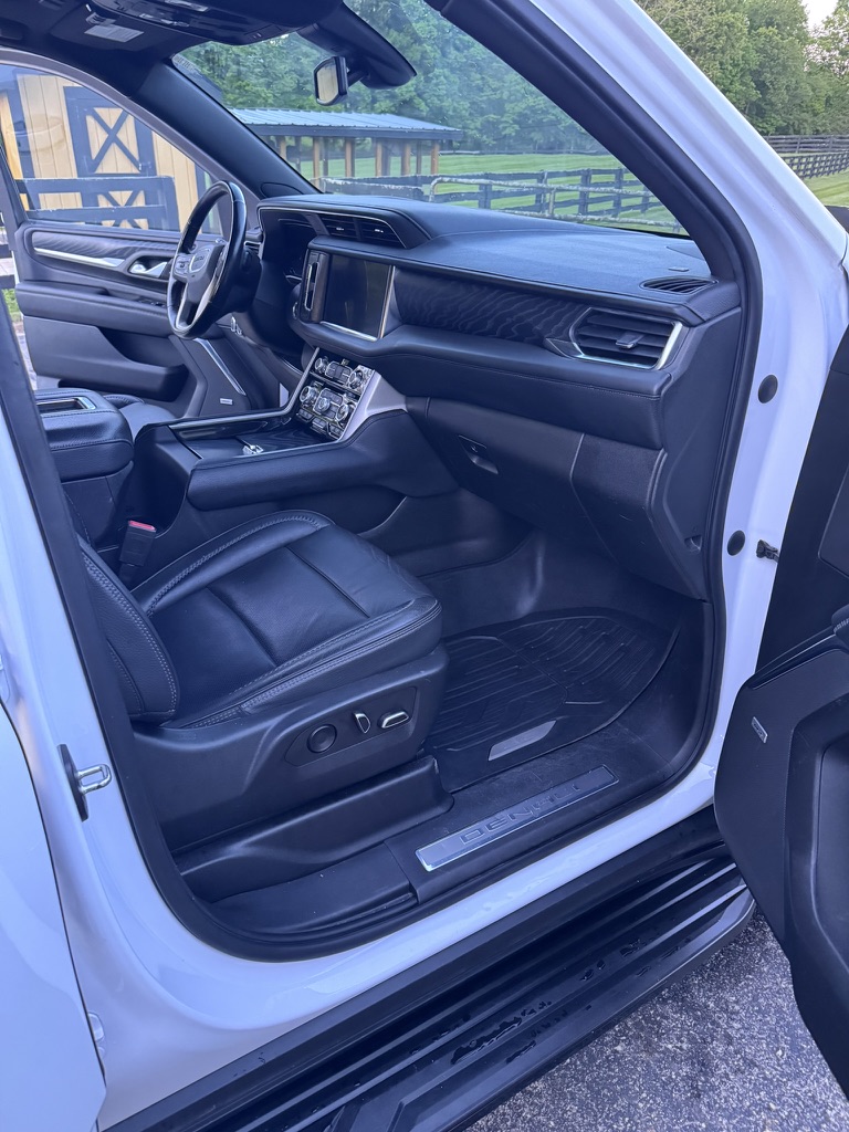 Vehicle console after mobile interior detailing in Dublin Ohio