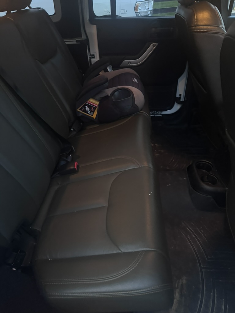 Car interior before mobile detailing in Dublin Ohio