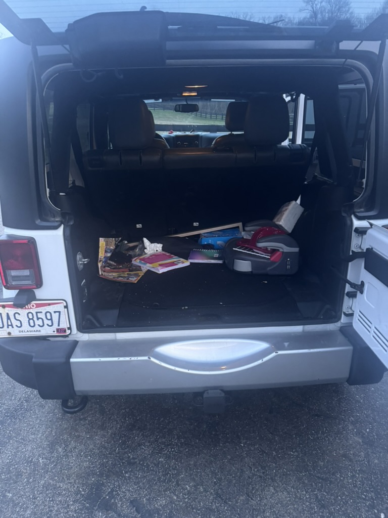 Vehicle touch points before auto detailing